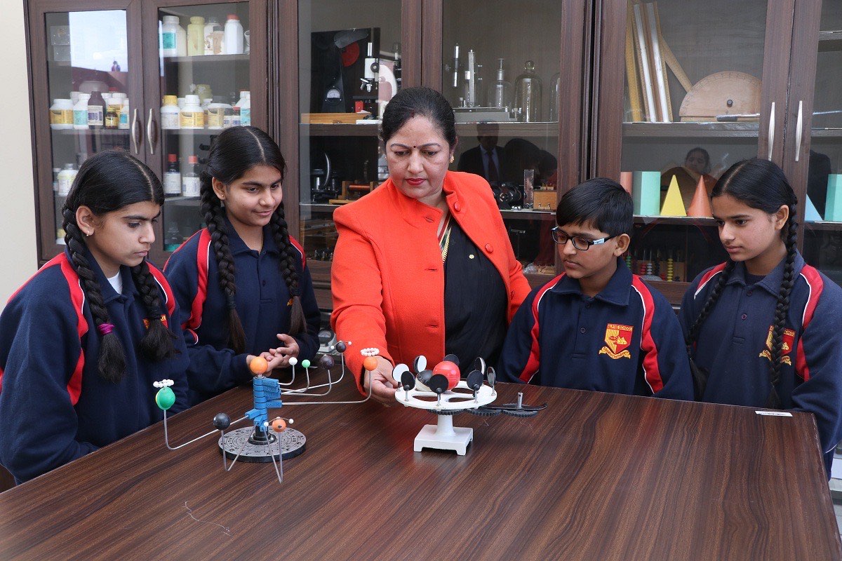 Students taking part in a school activity